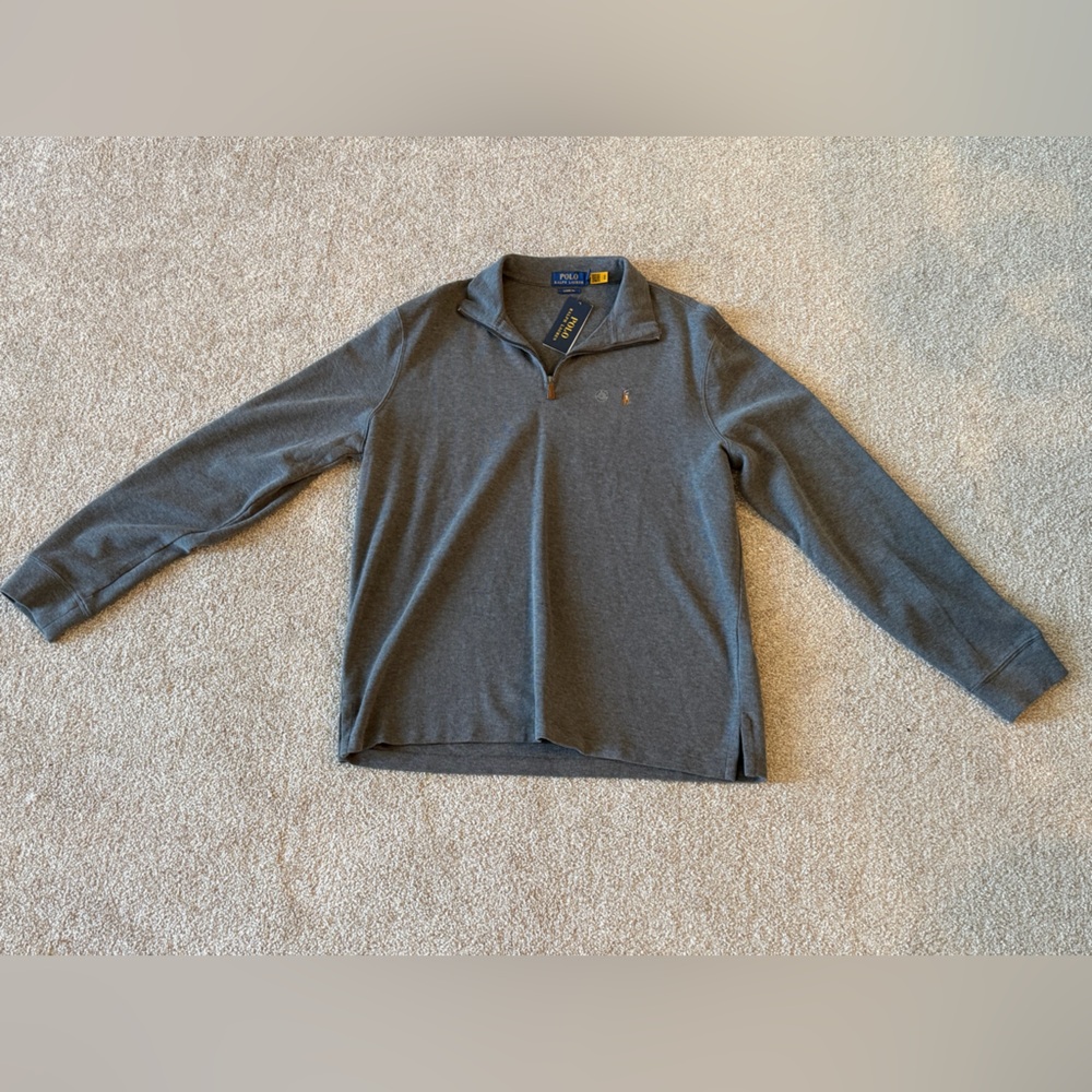 Ralph Lauren Gray Half-Zip Pullover - Picture 3 of 3